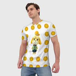 Футболка мужская Animal crossing - Isabelle, цвет: 3D-принт — фото 2