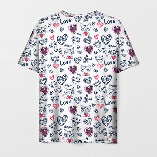 Мужская футболка Love / 3D-принт – фото 2