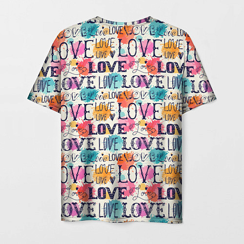 Мужская футболка Любовь / 3D-принт – фото 2