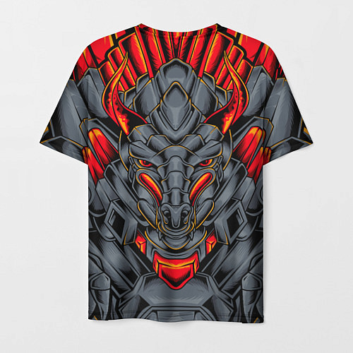 Мужская футболка Механический дракон / 3D-принт – фото 2