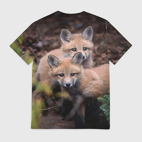 Мужская футболка Лисички фото / 3D-принт – фото 2