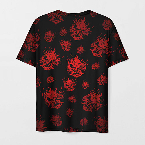 Мужская футболка RED SAMURAI PATTERN / 3D-принт – фото 2