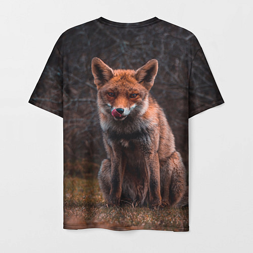 Мужская футболка Хищная лисица / 3D-принт – фото 2