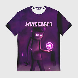 Футболка мужская Minecraft Слендермен, цвет: 3D-принт