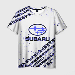 Футболка мужская SUBARU, цвет: 3D-принт