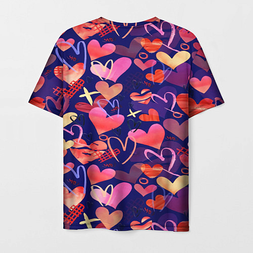 Мужская футболка Love / 3D-принт – фото 2