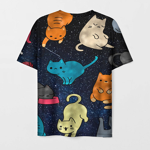 Мужская футболка Космические котики / 3D-принт – фото 2