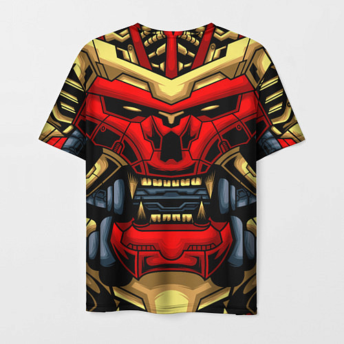 Мужская футболка Механический самурай / 3D-принт – фото 2