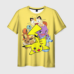 Футболка мужская Pokemon-Pikachu, цвет: 3D-принт