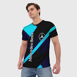 Футболка мужская Mercedes Benz, цвет: 3D-принт — фото 2