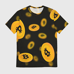 Футболка мужская БИТКОИН BITCOIN, цвет: 3D-принт