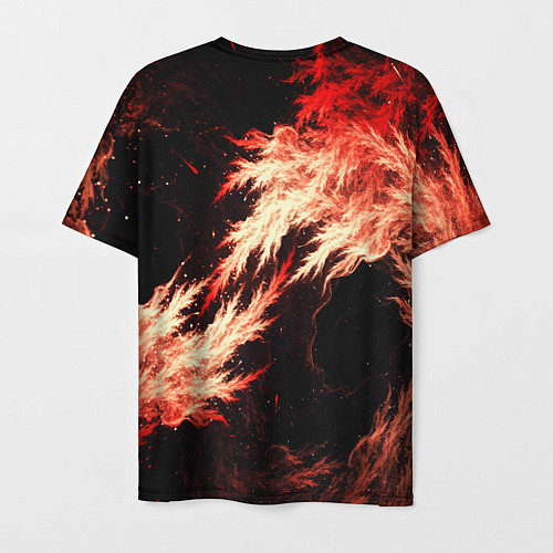 Мужская футболка Битва огней / 3D-принт – фото 2