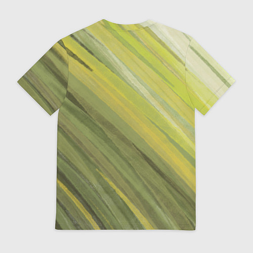 Мужская футболка Акварельные линии / 3D-принт – фото 2