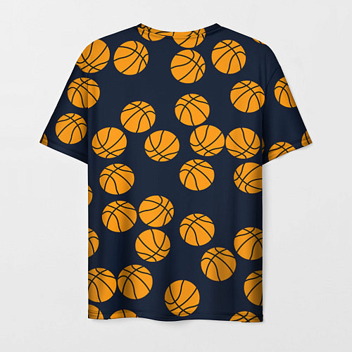 Мужская футболка Баскетбольные мячи / 3D-принт – фото 2