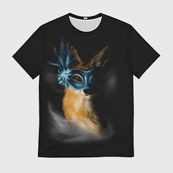 Мужская футболка Лиса в маске