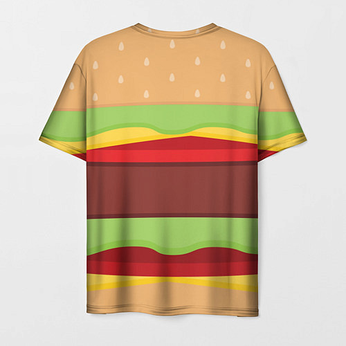 Мужская футболка Бургер / 3D-принт – фото 2