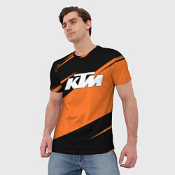 Футболка мужская KTM КТМ, цвет: 3D-принт — фото 2