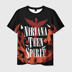 Футболка мужская NIRVANA TEEN SPIRIT, цвет: 3D-принт