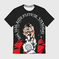 Футболка мужская Хеллсинг, Алукард, цвет: 3D-принт