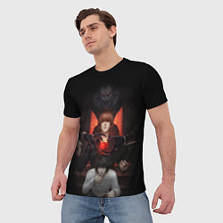 Футболка мужская DEATH NOTE ТЕТРАДЬ СМЕРТИ, цвет: 3D-принт — фото 2