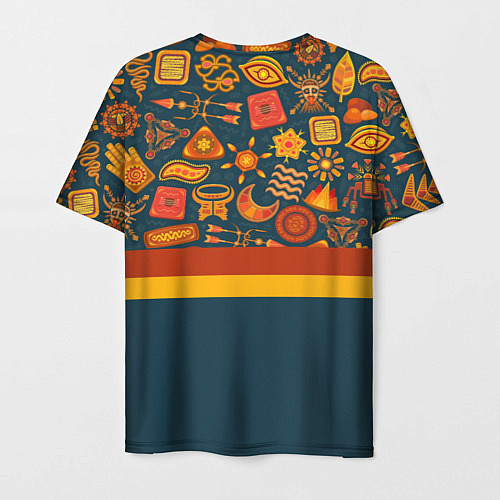 Мужская футболка Африканская Символика / 3D-принт – фото 2
