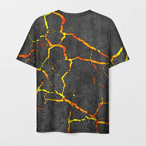 Мужская футболка Вулканический Биткоин / 3D-принт – фото 2