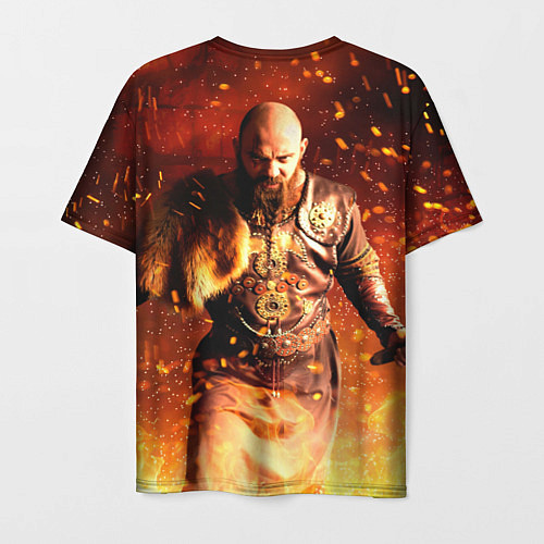 Мужская футболка Valheim Викинг в огне / 3D-принт – фото 2