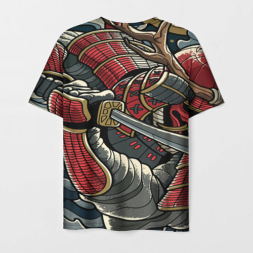 Мужская футболка SAMURAI CYBERPUNK NINJA / 3D-принт – фото 2