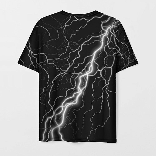Мужская футболка Король и Шут: молния / 3D-принт – фото 2