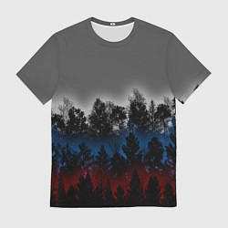 Мужская футболка Флаг из леса