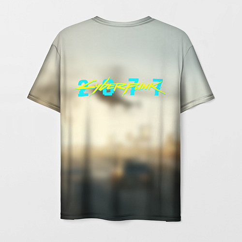 Мужская футболка CYBERPUNK 2077 КИБЕРПАНК спина Z / 3D-принт – фото 2