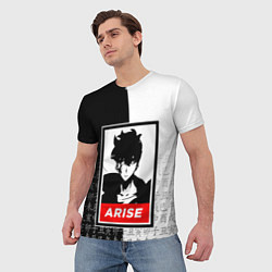 Футболка мужская СОН ДЖИН ВУ SOLO LEVELING, цвет: 3D-принт — фото 2