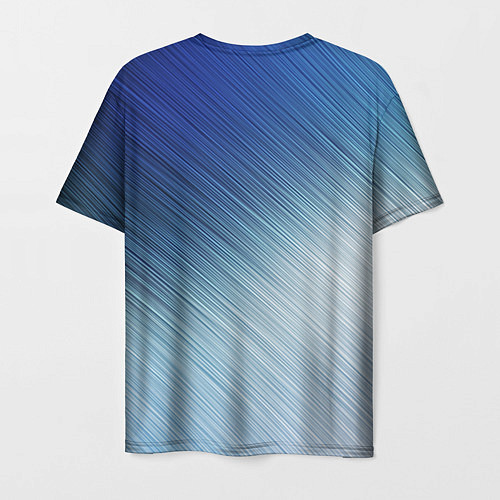 Мужская футболка Текстура Оттенки льда / 3D-принт – фото 2