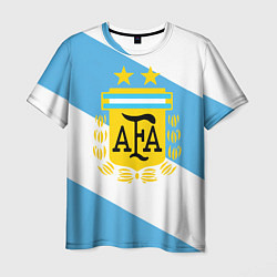 Футболка мужская Сборная Аргентины спина, цвет: 3D-принт