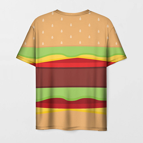 Мужская футболка Бутерброд / 3D-принт – фото 2