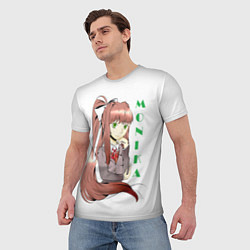 Футболка мужская Doki Doki MONIKA, цвет: 3D-принт — фото 2
