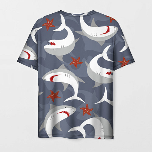 Мужская футболка Акулы / 3D-принт – фото 2