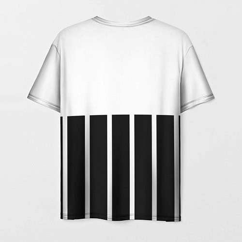 Мужская футболка Juventus Tee Black and White 202122 / 3D-принт – фото 2