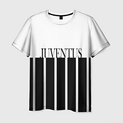 Футболка мужская Juventus Tee Black and White 202122, цвет: 3D-принт