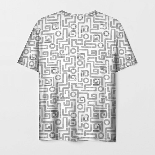 Мужская футболка Геометрический лабиринт / 3D-принт – фото 2