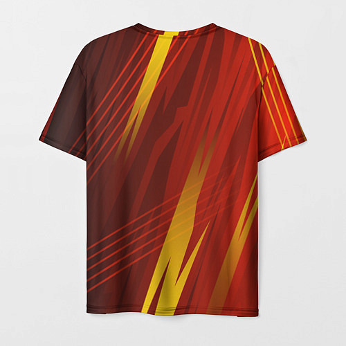 Мужская футболка Red sport style / 3D-принт – фото 2
