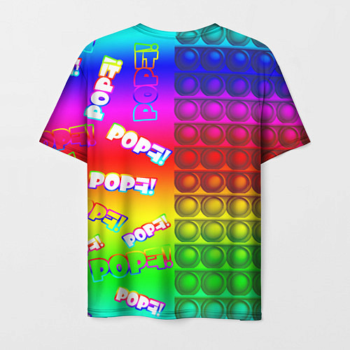 Мужская футболка POP it! / 3D-принт – фото 2