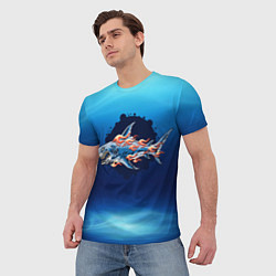 Футболка мужская Shark, цвет: 3D-принт — фото 2