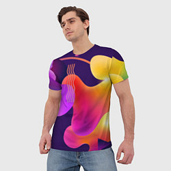 Футболка мужская Rainbow T-Shirt, цвет: 3D-принт — фото 2