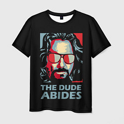 Футболка мужская The Dude Abides Лебовски, цвет: 3D-принт