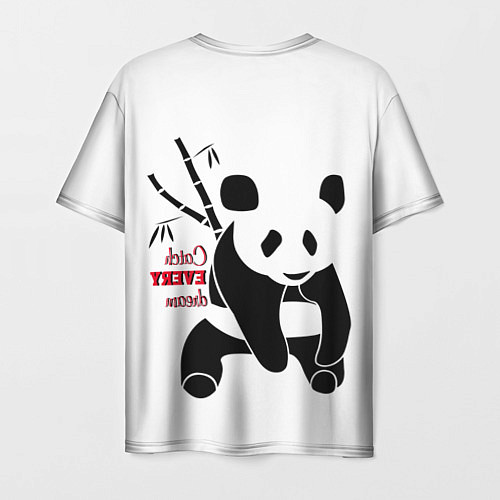 Мужская футболка Панда и сон / 3D-принт – фото 2