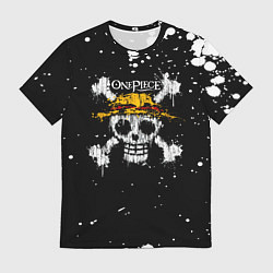 Футболка мужская Весылый Роджер One Piece, цвет: 3D-принт