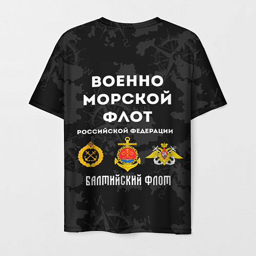 Мужская футболка Балтийский флот ВМФ России / 3D-принт – фото 2