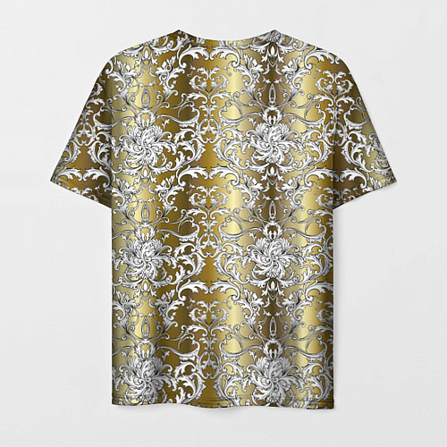 Мужская футболка Versace gold & white / 3D-принт – фото 2