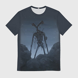 Футболка мужская СИРЕНОГОЛОВЫЙ НОЧЬ, цвет: 3D-принт